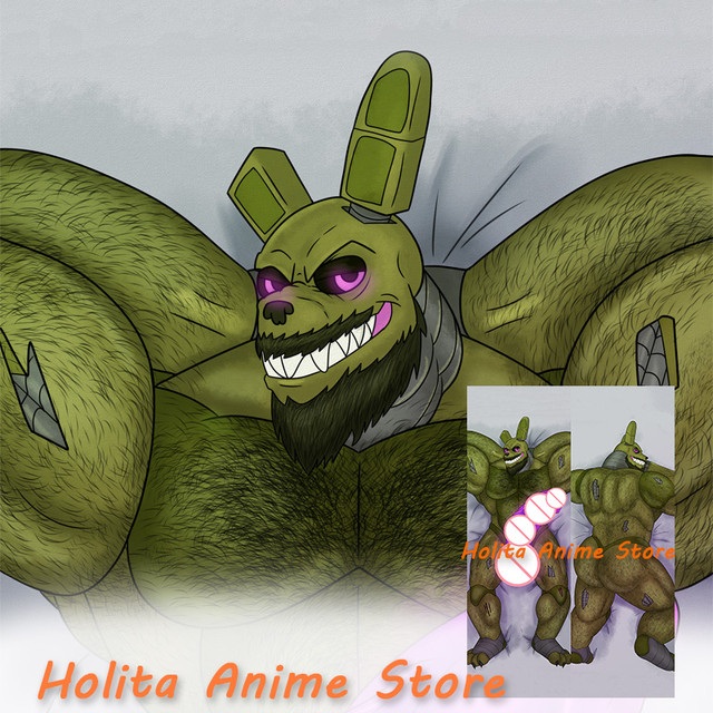 Dakimakura springtrap (fnaf) Anime Double sided Print Life-size Body Pillow  Cover